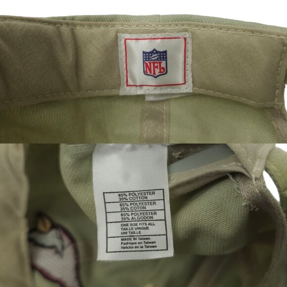 Arizona Cardinals NFL Football Adjustable Size Cap Strapback Baseball Hat Khaki - Picture 8 of 14